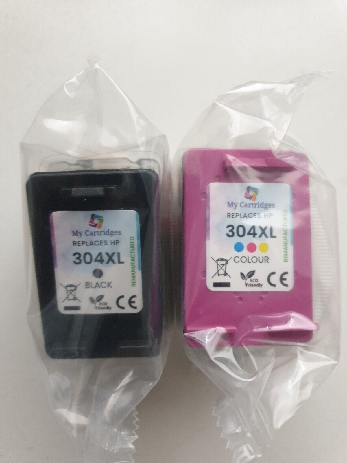 Refilled Black & Colour Ink Cartridges for HP 304XL - FREE UK DELIVERY!