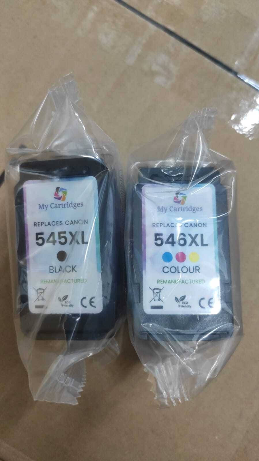 Canon PG545XL Black + CL546XL Colour Refilled Ink Cartridges FREE DELIVERY