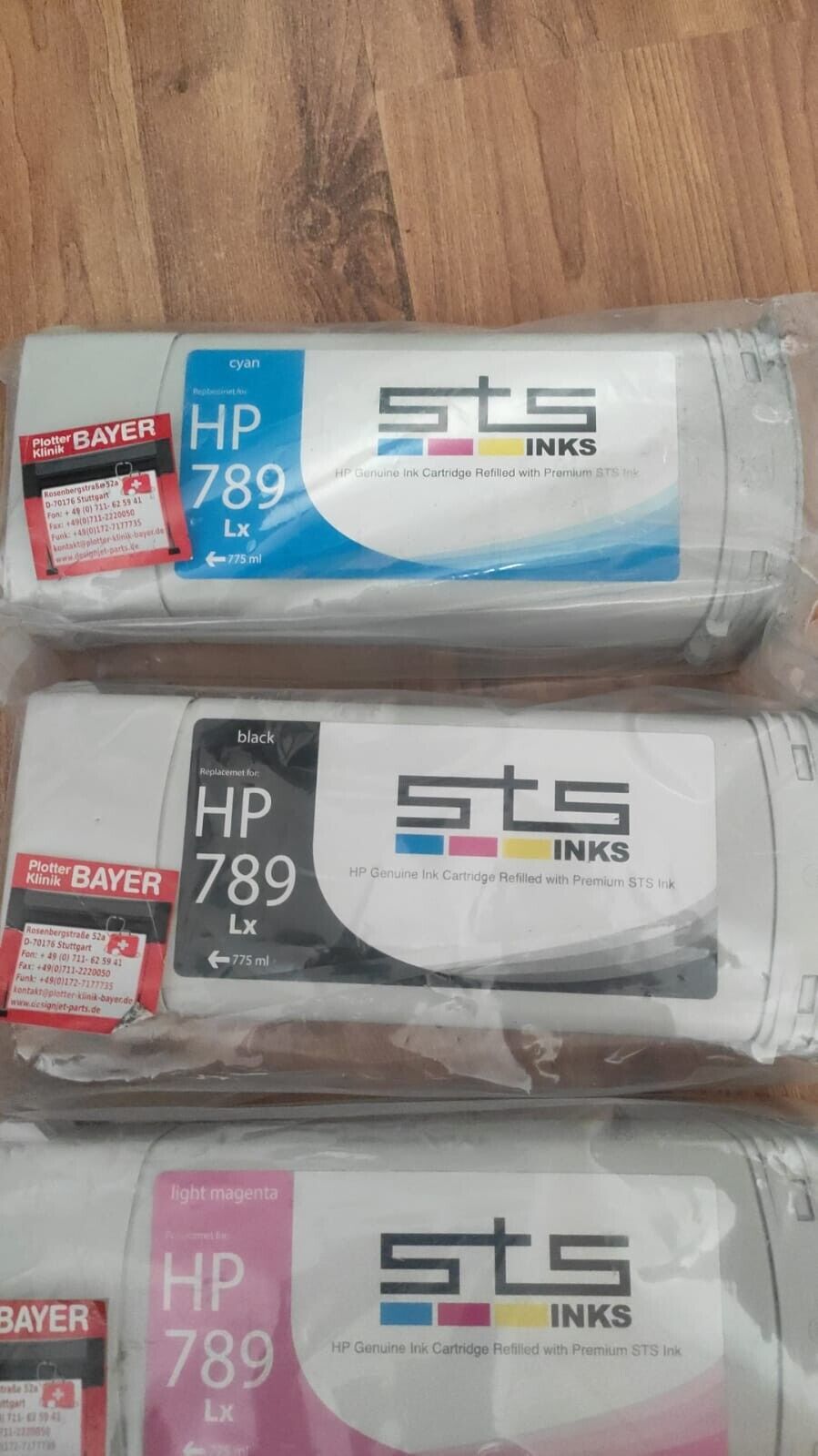 4x Refilled 789 Ink Catridges for HP L25500 Latex - FREE UK DELIVERY!
