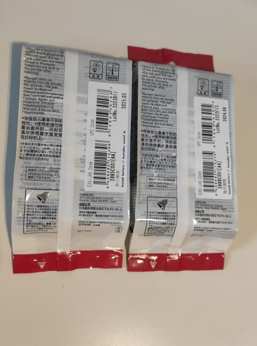 2x Genuine Canon PFI-120 Black + Yellow ink cartridges FREE UK DELIVERY! 2024/25
