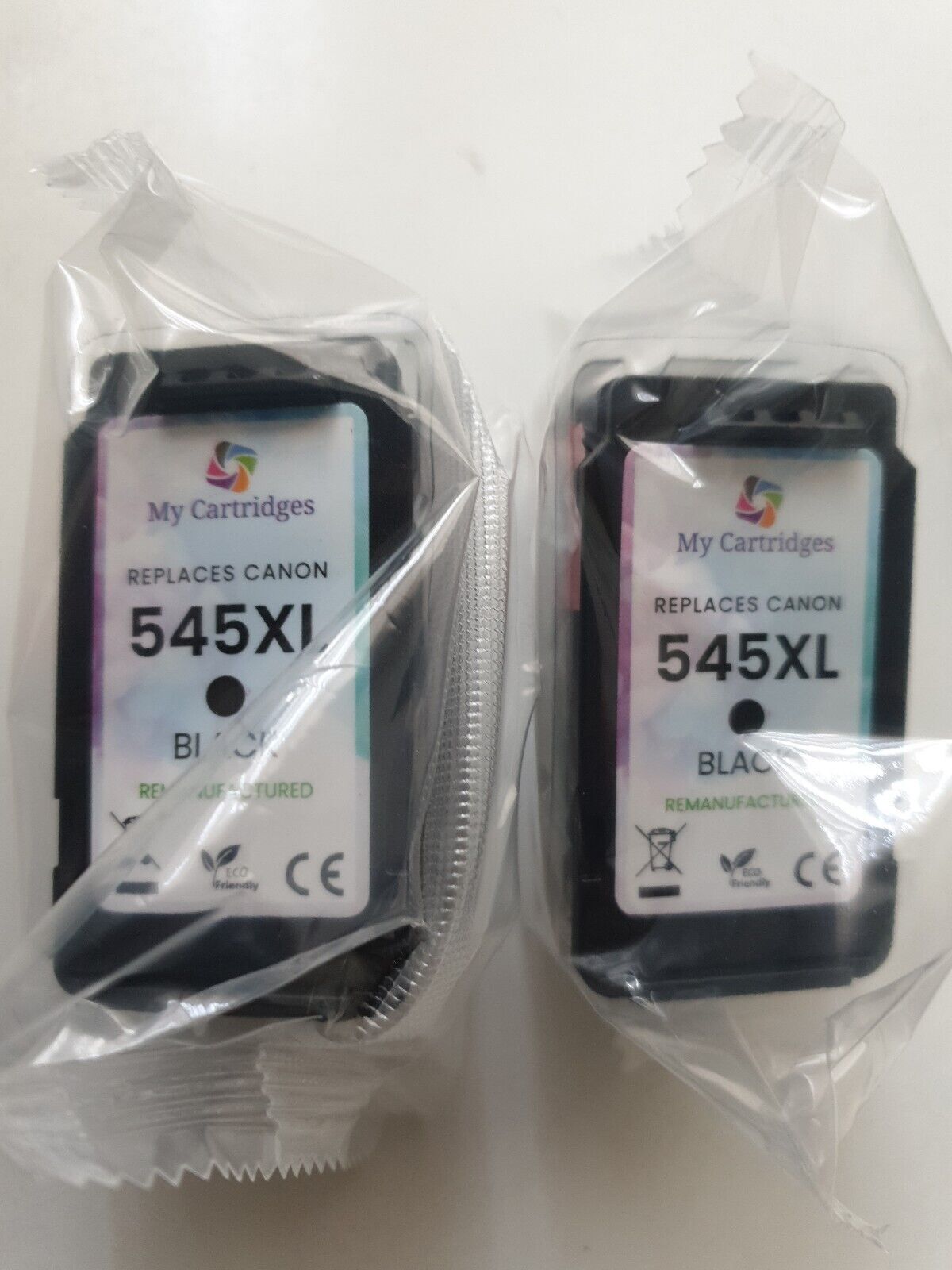 2x Canon PG545XL Black Remanufactured Ink Cartridges - FREE DELIVERY! - VAT inc.