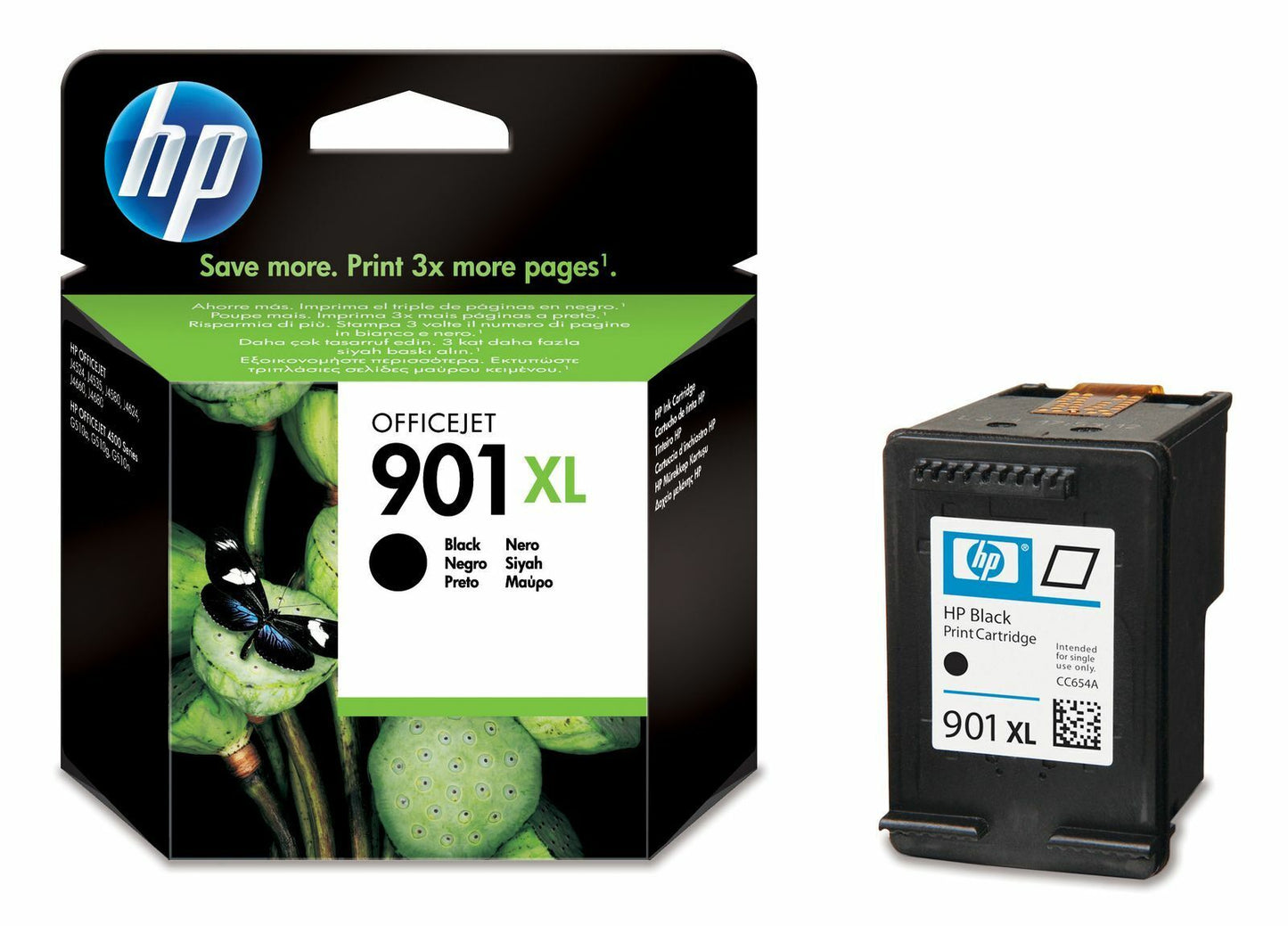 Genuine HP 901XL Black ink Cartridges (CC654A) - FREE UK DELIVERY! VAT inc.