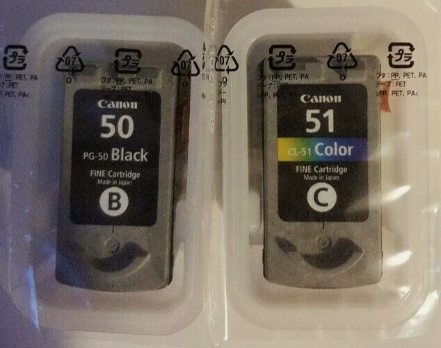 Genuine Canon PG-50 & CL-51 Ink Cartridges for Chromalife Pixma series - VAT inc
