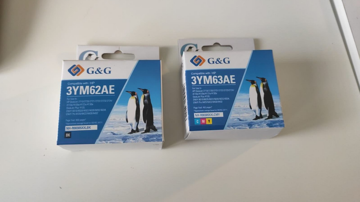Refilled Black & Colour Ink Cartridges for HP 305XL - FREE UK DELIVERY!