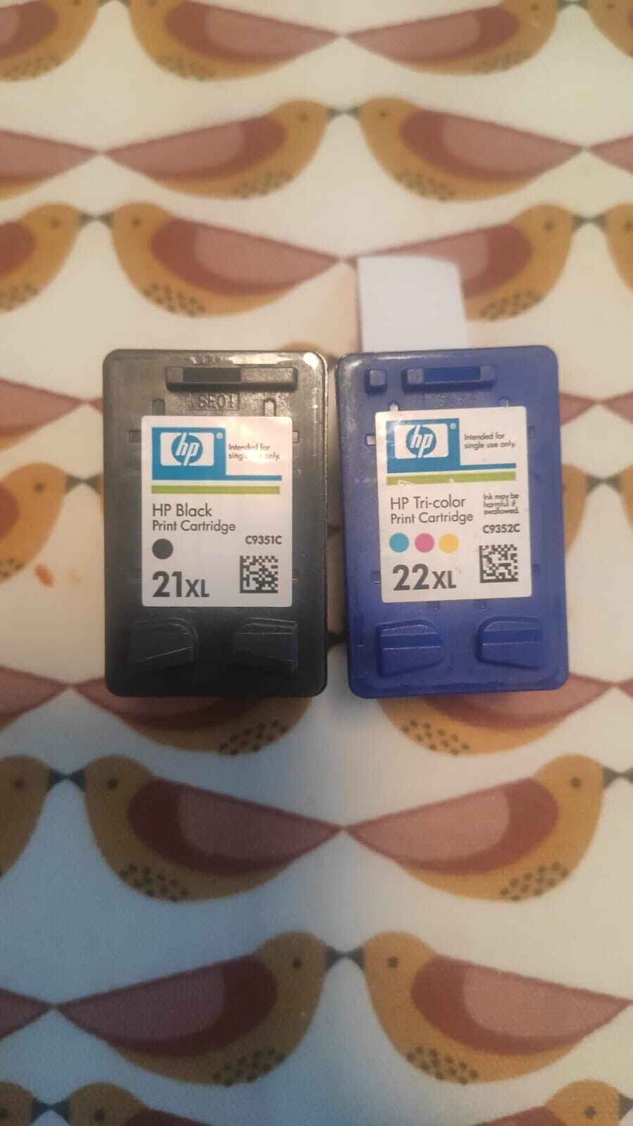 UNBOXED HP 21XL Black + HP 22XL Colour ink cartridges - FREE UK DELIVERY!