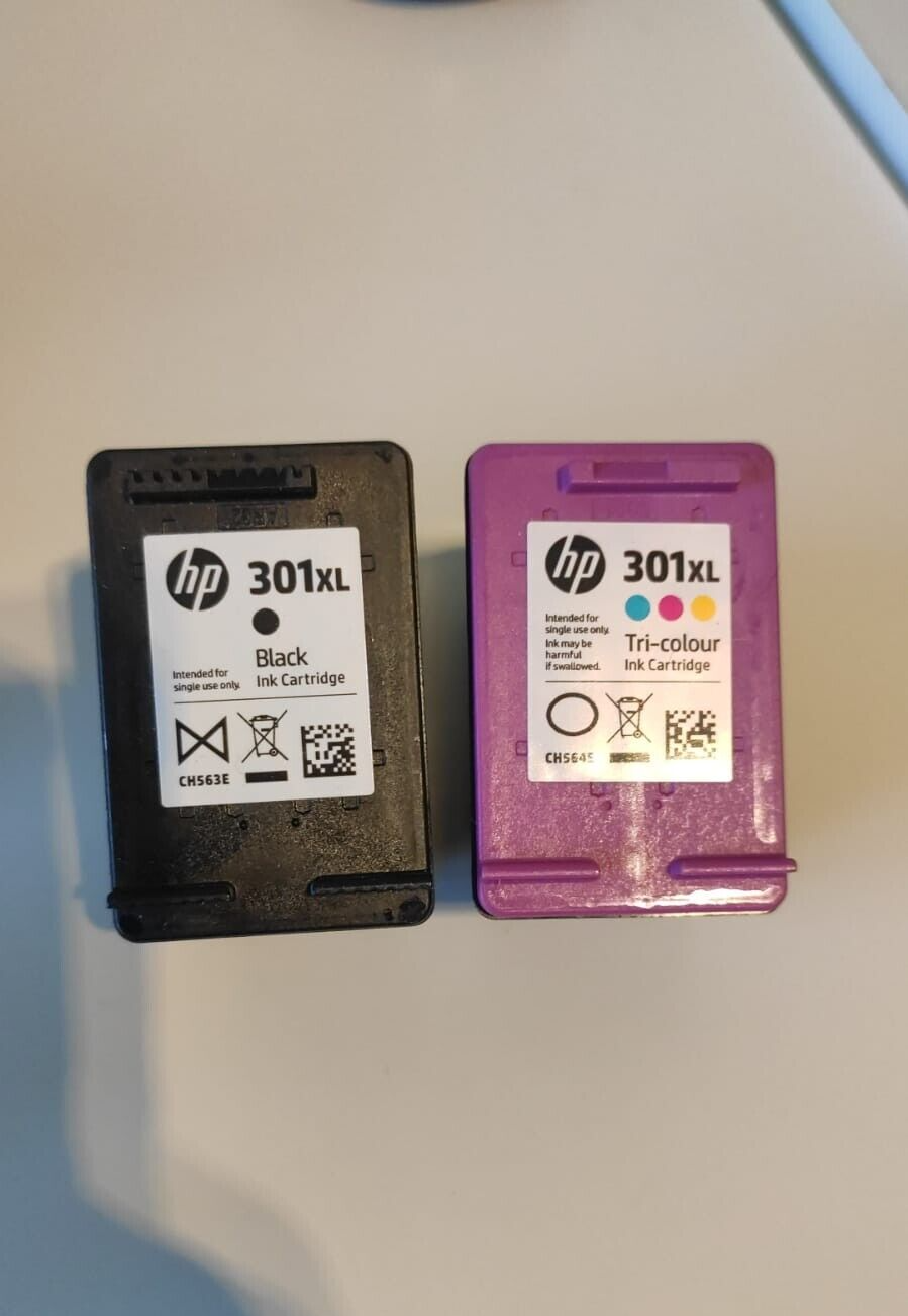 UNBOXED HP 301XL Black + Colour Ink Cartridges (CH563EE CH564EE) FREE DELIVERY!