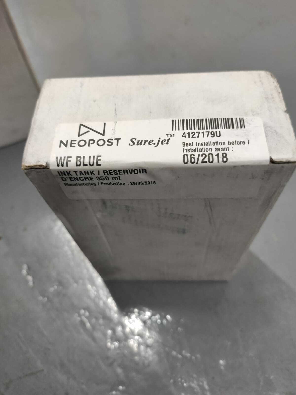 Neopost Surejet Ink WF Blue - 350ml - 4127179U - New & Sealed - FREE UK DELIVERY