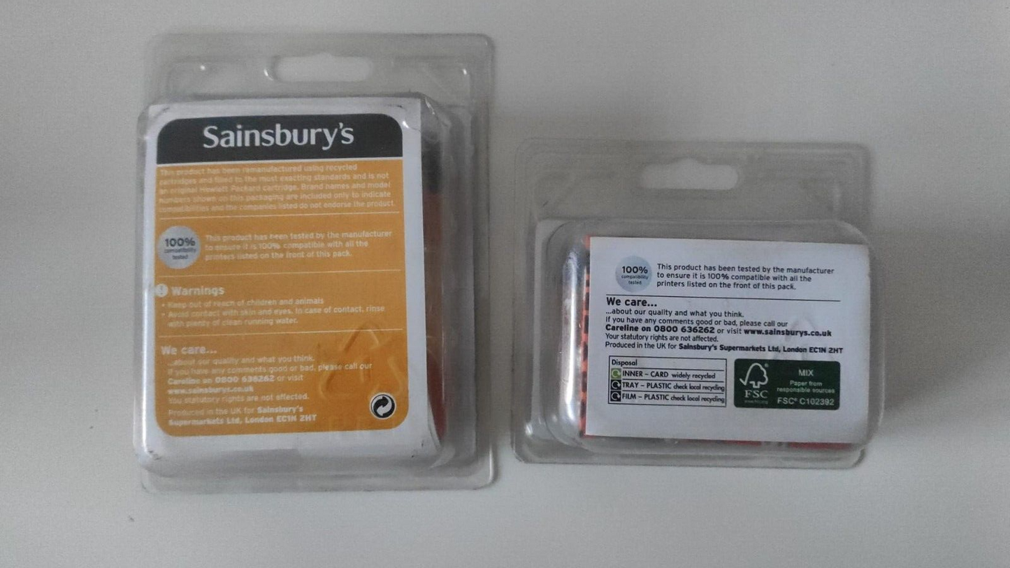 HP 338 + HP 343 Remanufactured Ink Cartridges - FREE UK DELIVERY! - VAT inc.