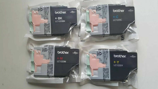 Genuine Brother LC1220 Set of 4 Ink Cartridges - FREE UK DELIVERY - VAT included