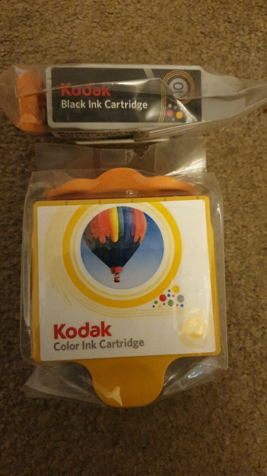 Genuine Kodak 10B Black + 10C Colour Ink Cartridges - FREE UK DELIVERY - VAT inc