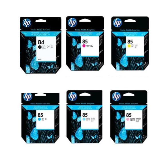 Genuine HP 84 & HP 85 Ink Cartridges - C5016A/C9425A/C9426A/C9427A/C9428A/C9429A