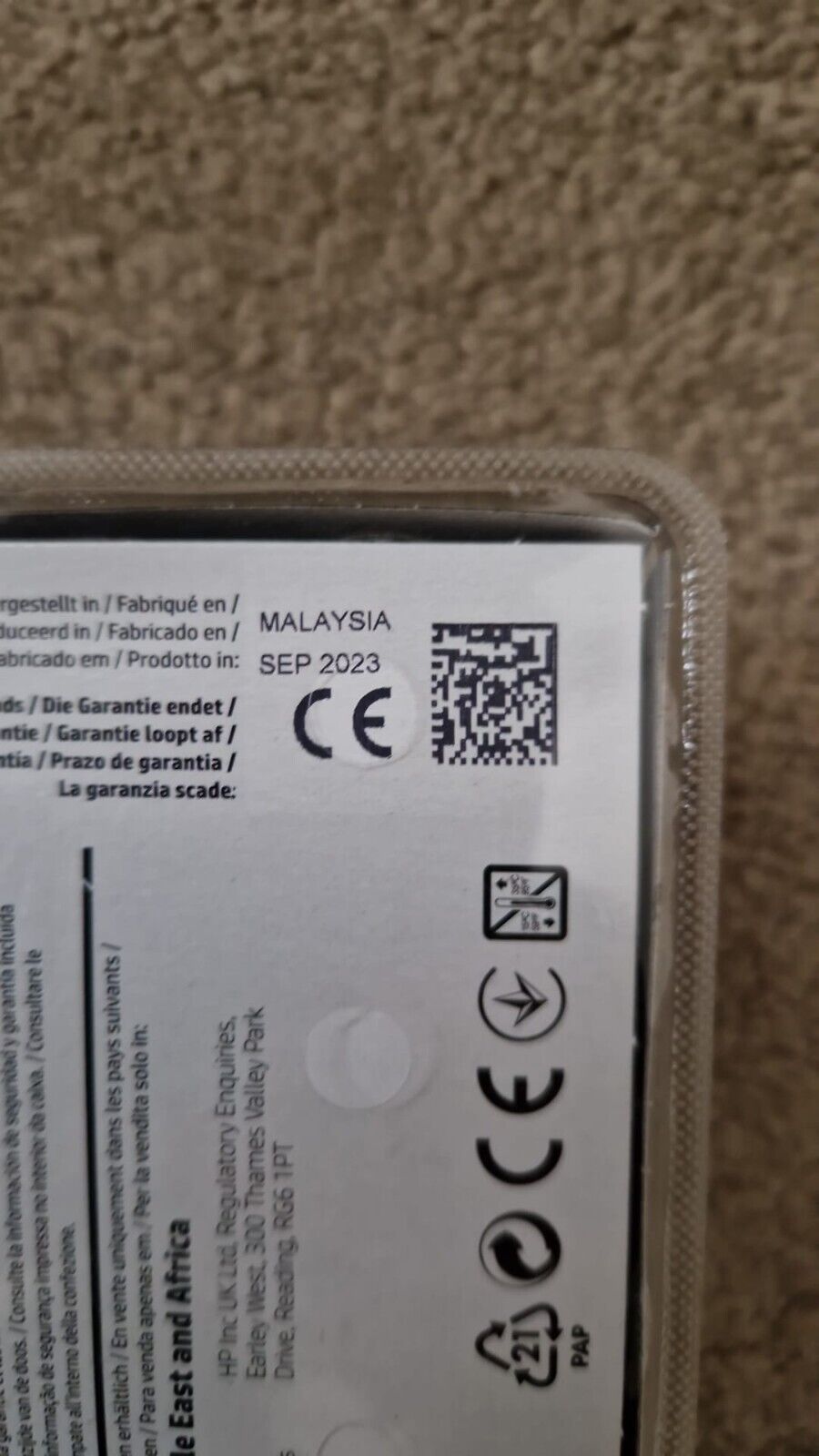 2x Genuine HP 301XL Black Ink Cartridges - 2023 dates (CH563EE) FREE UK DELIVERY