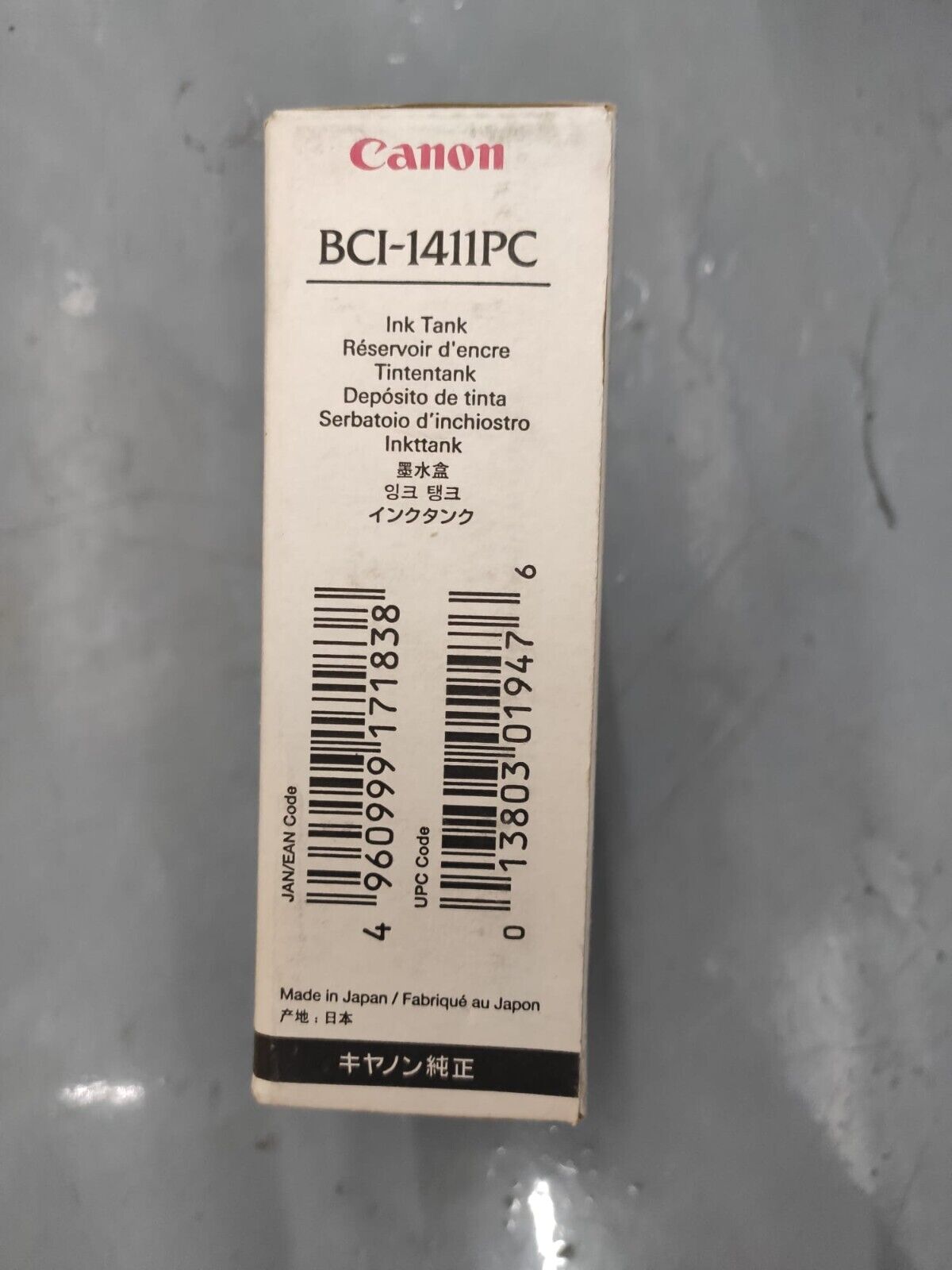 Genuine Canon BCI-1411PC Photo Cyan Ink Cartridge - FREE UK DELIVERY - VAT inc.