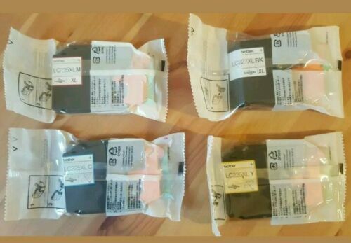 Genuine Original Brother LC227XL Black + LC225XL Colour Ink Cartridges - VAT inc