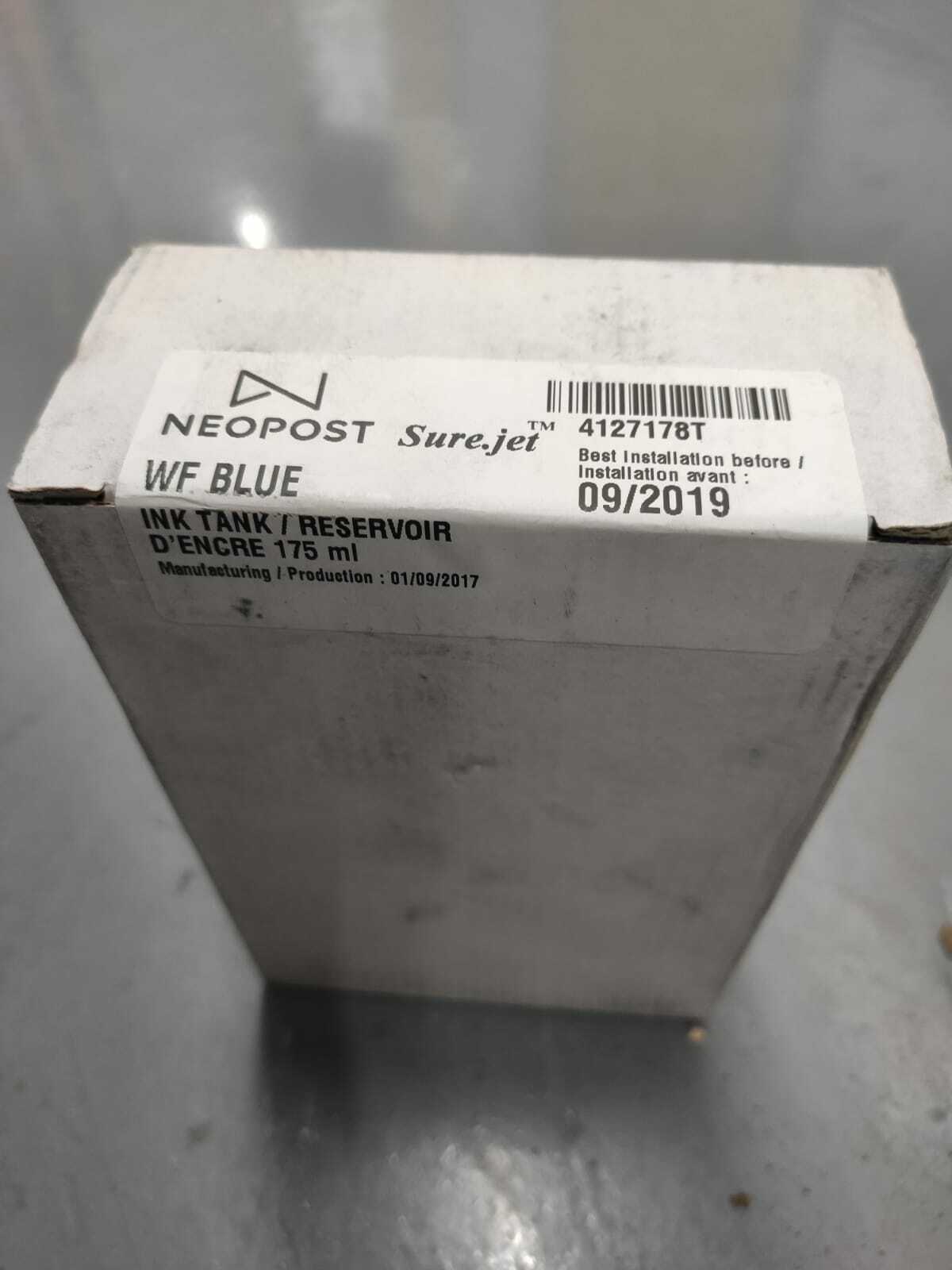 Neopost Surejet Ink WF Blue - 175ml - 4127178T- New & Sealed - FREE UK DELIVERY