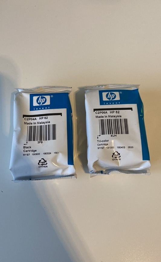 Genuine HP 62 Black + Tri-Colour Ink Cartridges - FREE UK DELIVERY! - VAT inc.